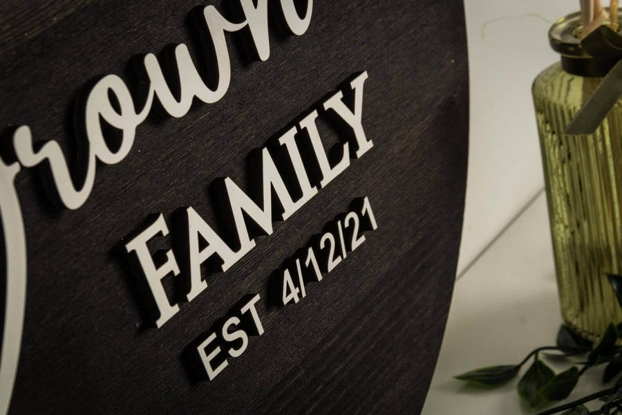What Kind of Wood Sign Design for a Black Wedding Guest Book?