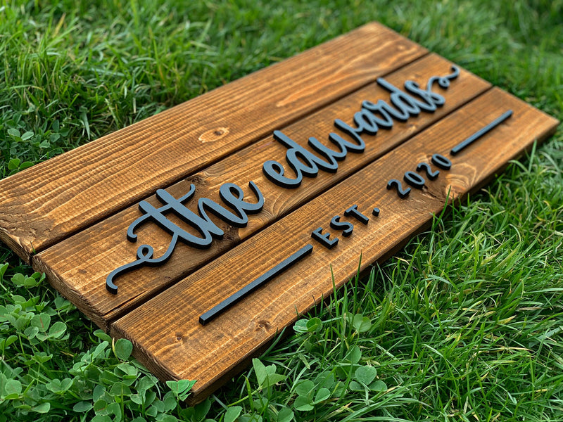 custom wood sign for home