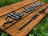 personalized custom wood sign for home