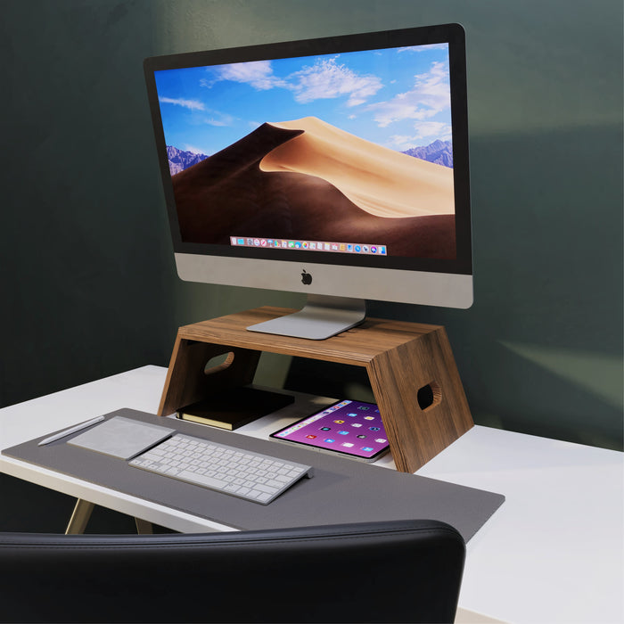 Wooden Monitor Stand & iMac Riser for Desk